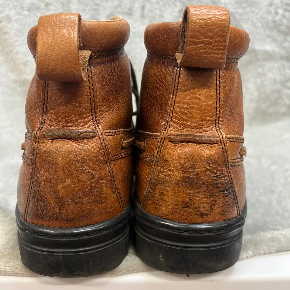 Wolverine Mens 9M Brown Leather Rugged Chukkas‎ Gorpcore Workwear Durable Boots
